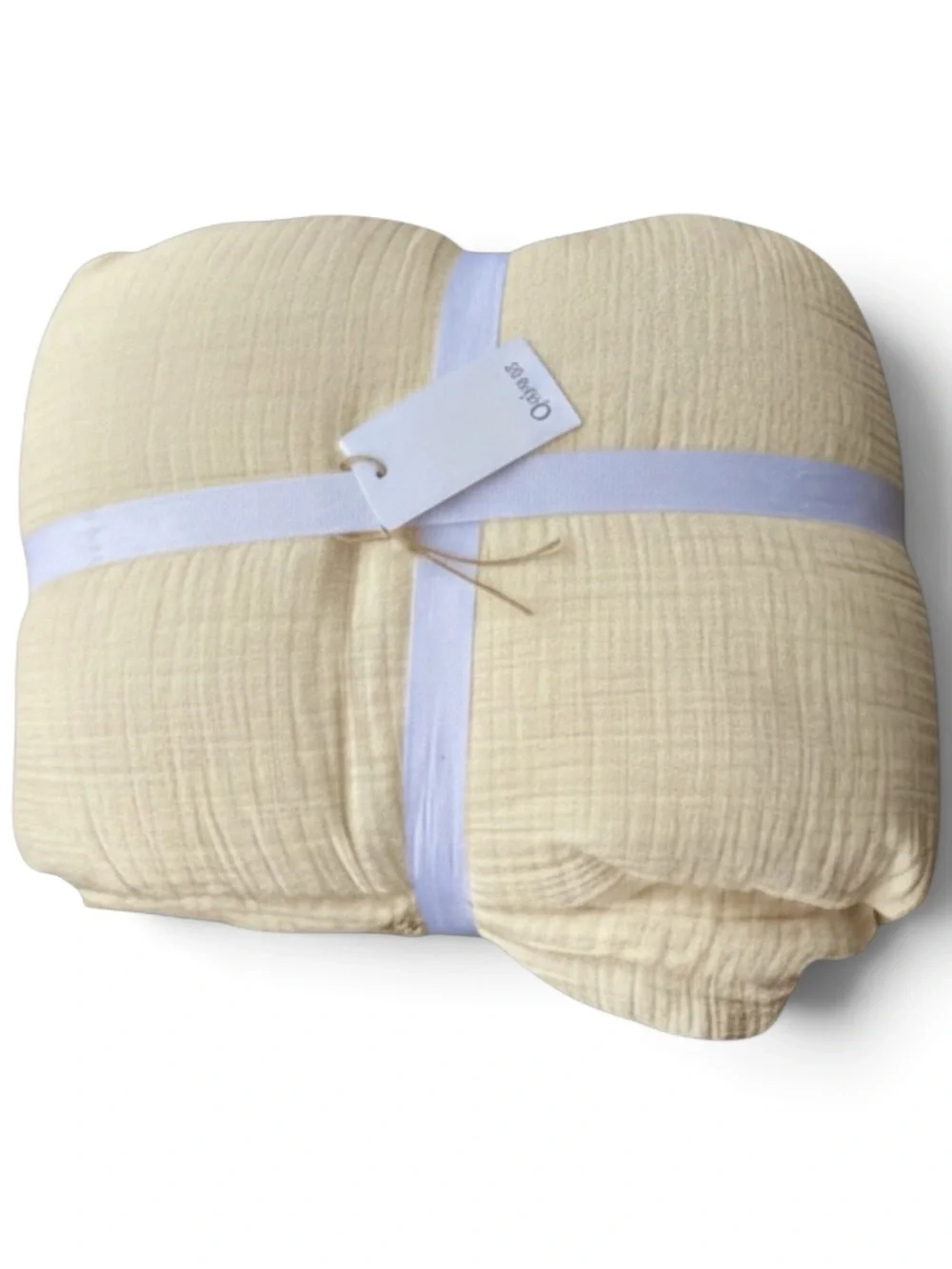 New Quince Airy Gauze Duvet Cover 100% Organic Cotton Cal King Light Cream